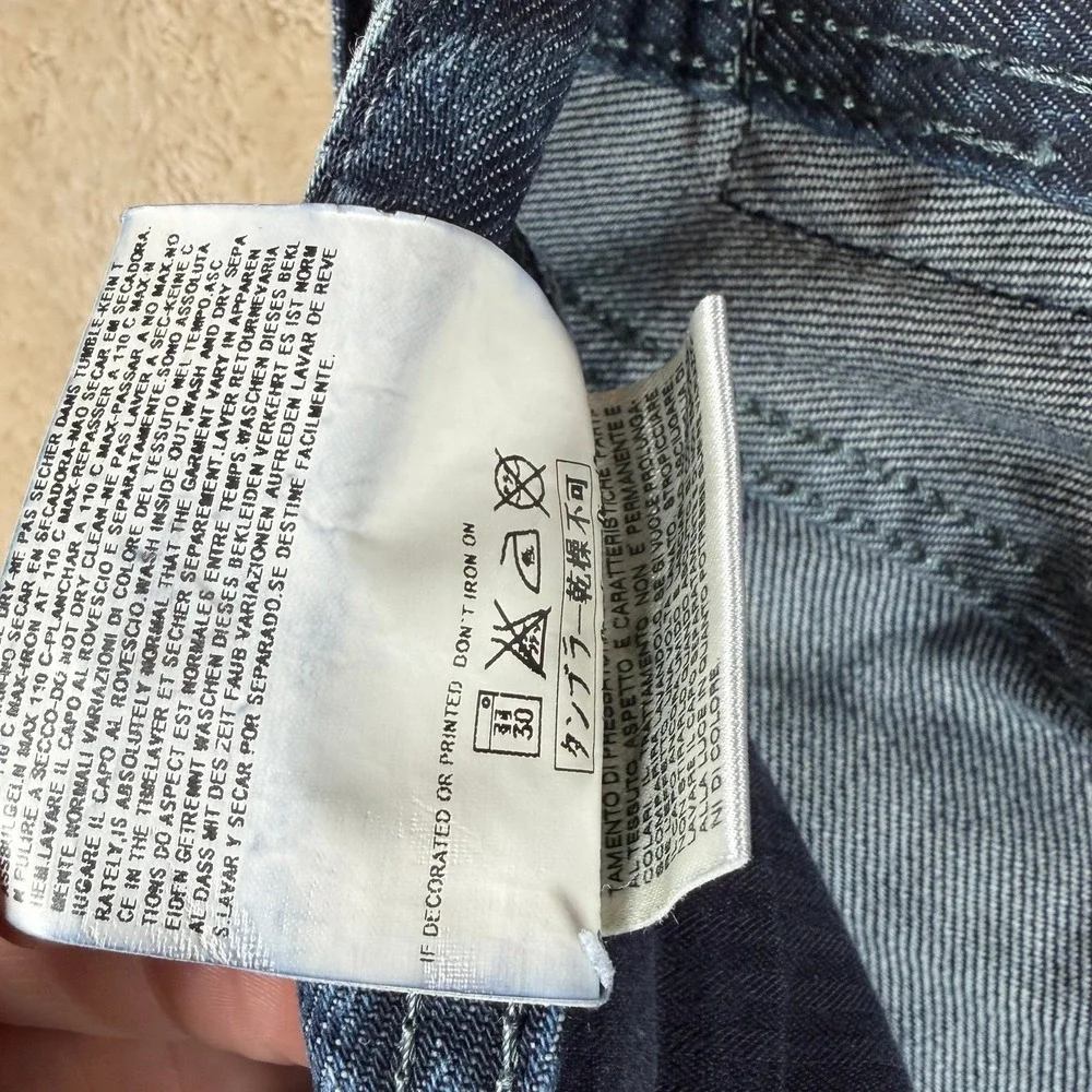 Diesel Zatiny Jeans '09‎ Men 32x32 Straight Dark Wash Y2K Low Rise Made in Italy